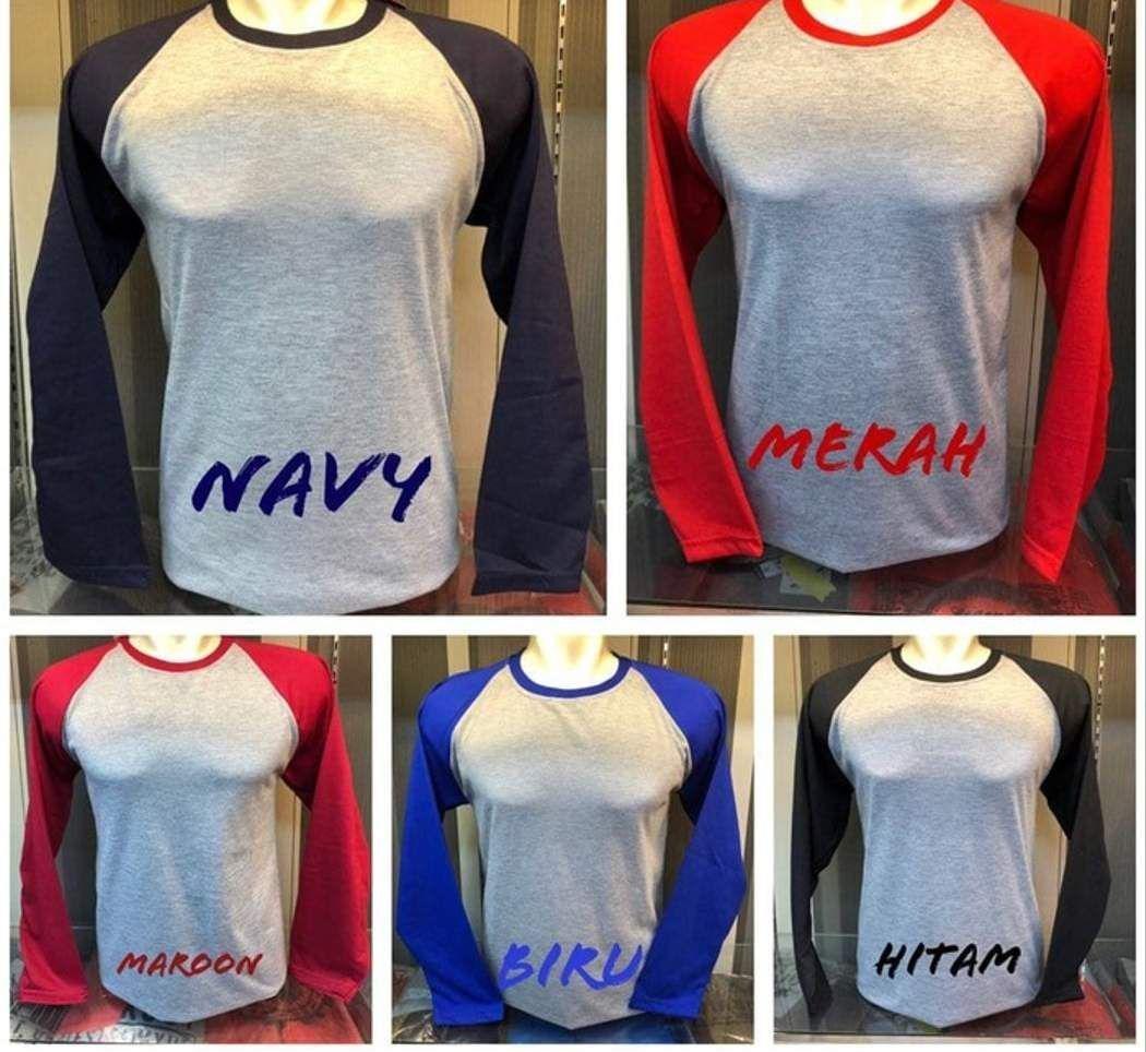 Kaos Raglan Panjang Pria Dewasa