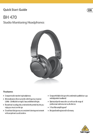 Behringer BH770 - BH 770 Closed-Back 