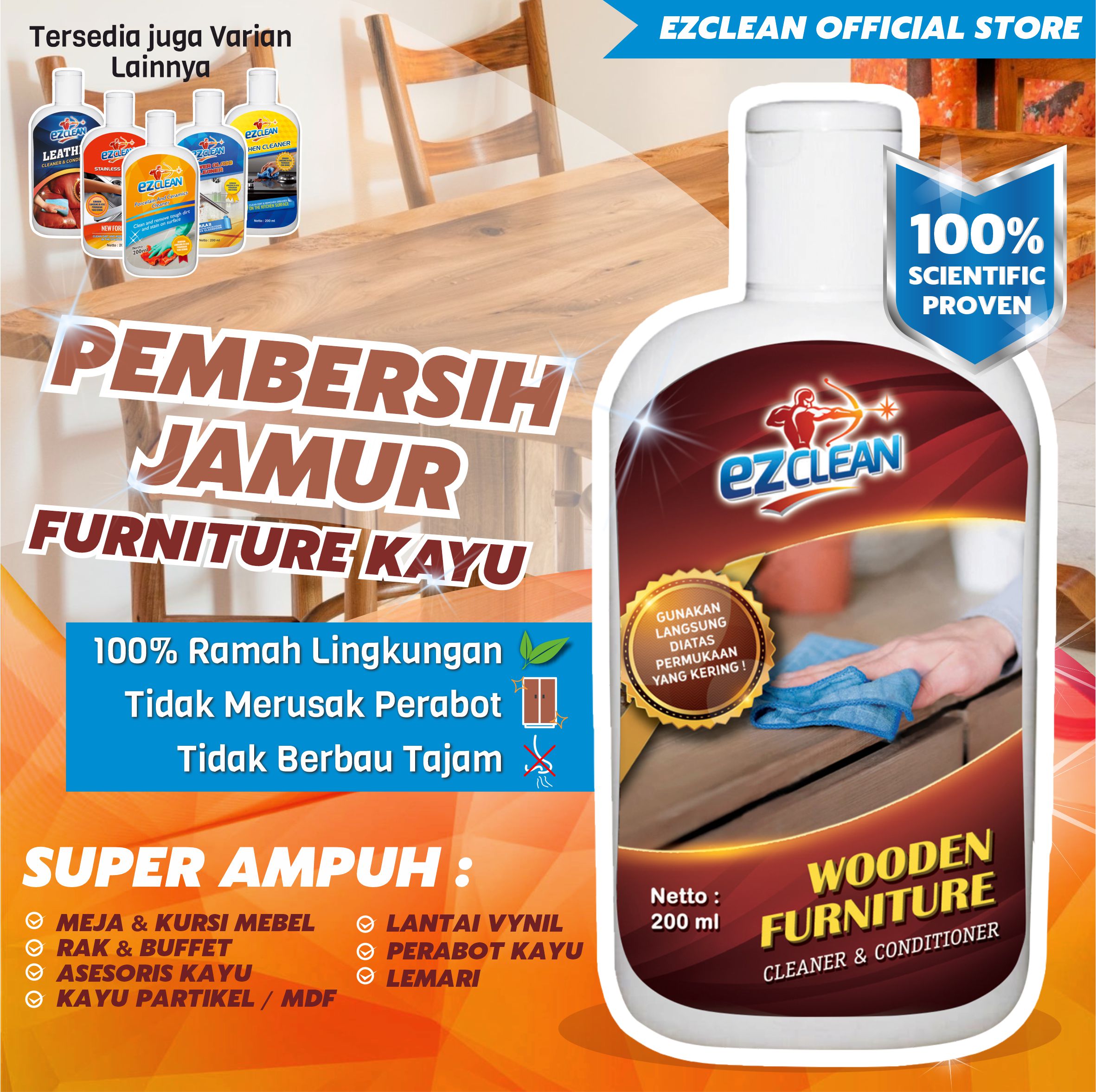 Cara cepat membersihkan furniture kayu jati