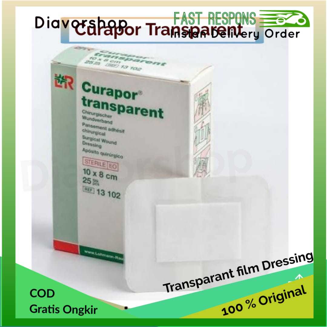 Curapor transparent sterile 1lembar plester antiair | Lazada Indonesia