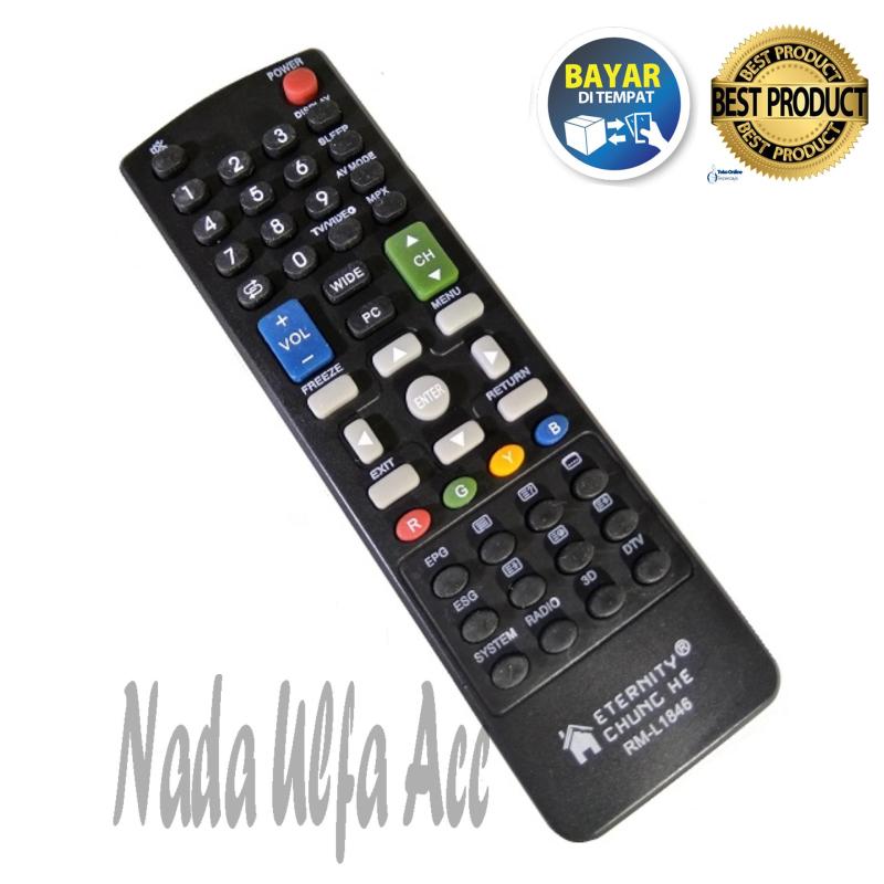 Remote TV SHARP Original 100% - Remot TV LCD LED (Hitam) - NU0403