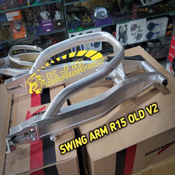 Swing arm R15 V2 V1 Vrossi tipe Moge Arm Rossi R15 Old v2 SILVER