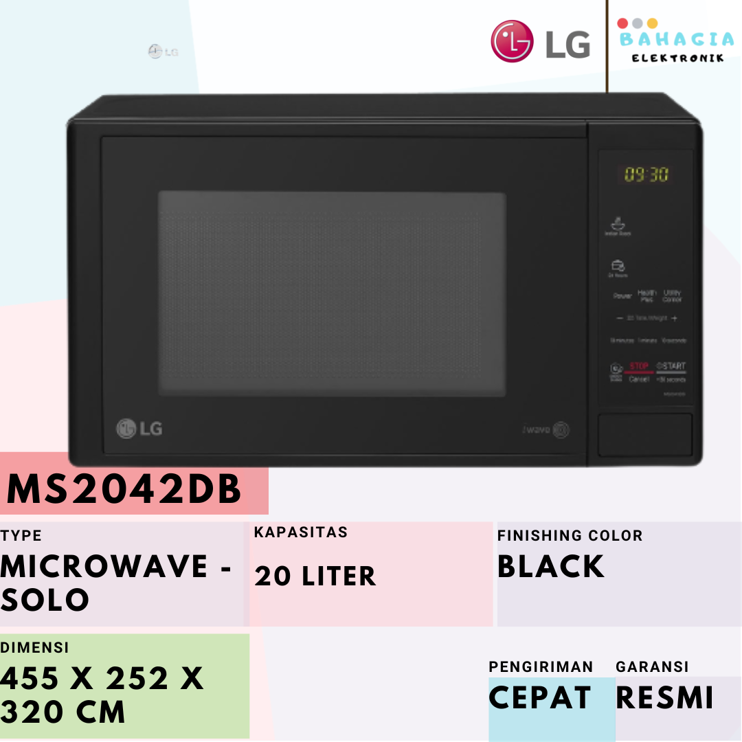 LG MS2042DB Microwave Solo 20 Liter IntelloWave | Lazada Indonesia
