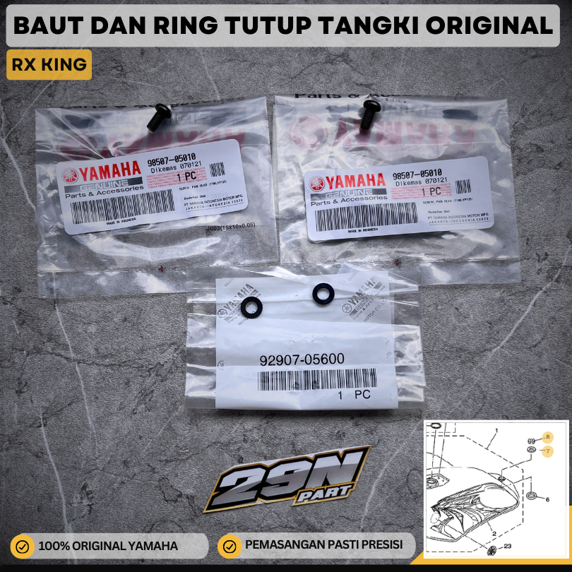 Baut Ring Tutup Tangki RX KING RXK RXS YT115 ORIGINAL YAMAHA | Lazada ...