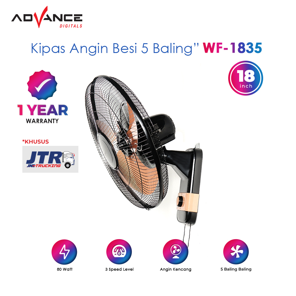 Kipas Angin Advance WF-1835 Kipas angin dinding 18 inch | Lazada Indonesia