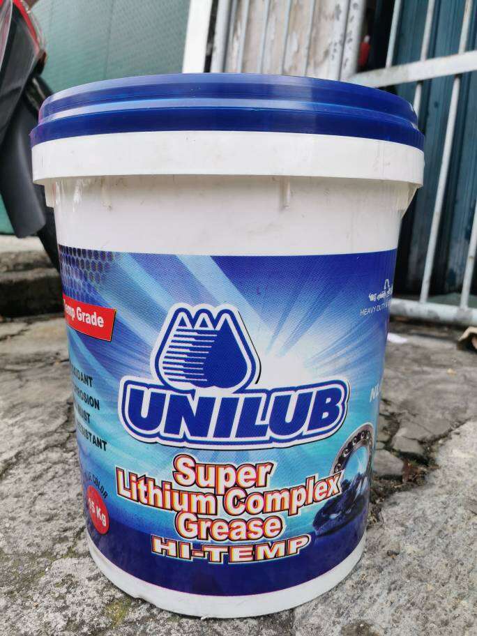 Unilub Super Lithium Blue Grease Pail Ember 15 KG Gemuk Stempet HI