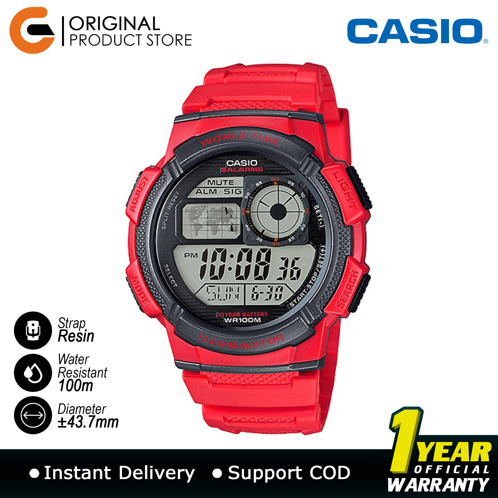 tali jam tangan casio illuminator