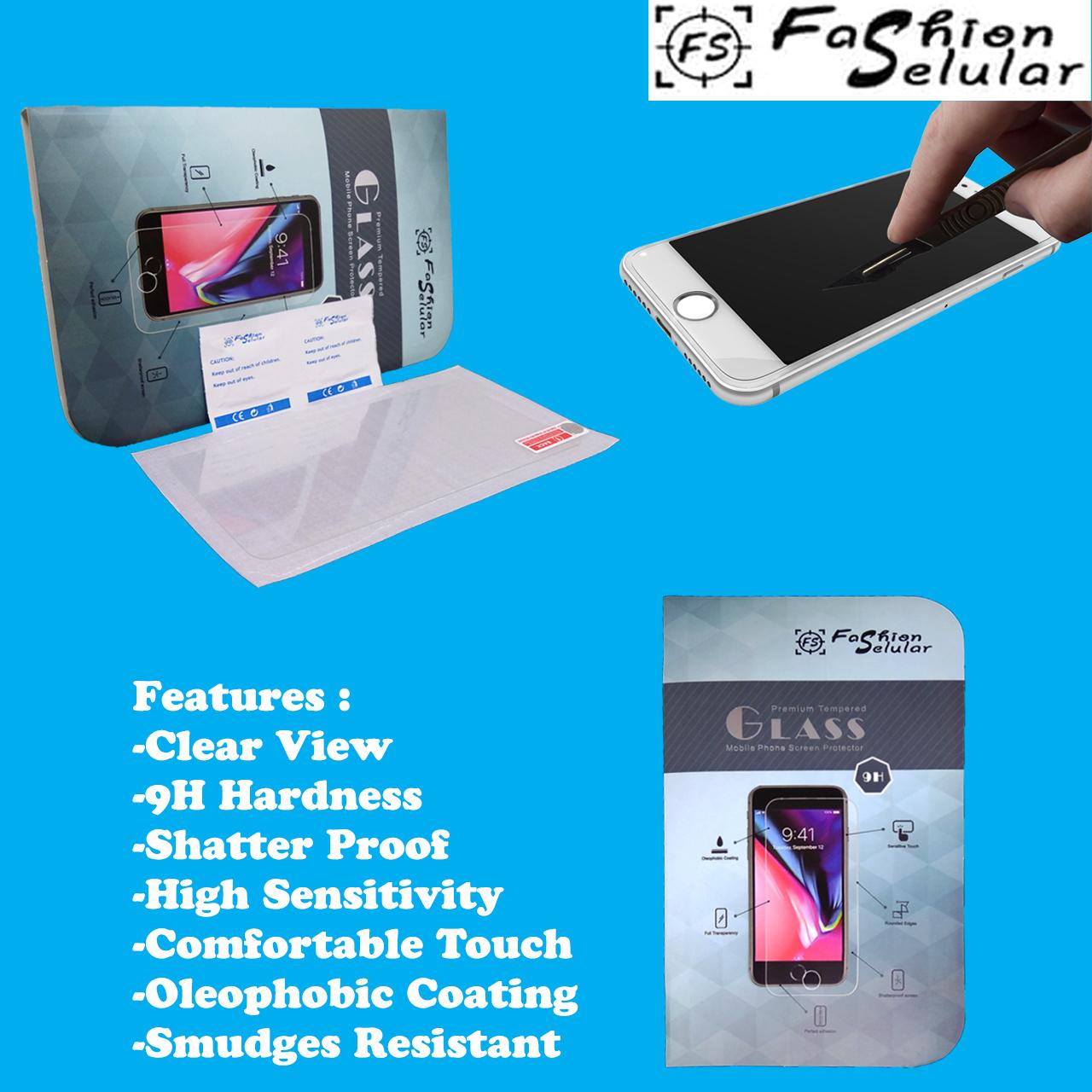 Vivo V11 Pro V7 V7+ V9 U3 Y12 Y15 Y17 Y53 2017 Y69 Y71 Y81 Y83 Y91 Y93 Y95 Y91C Y22 Y28 X3S X5 Pro Y35 Y37 Y31 Y21 X6 X6+ V3 V3 Max Fashion Selular Tempered Glass - Anti Gores Clear