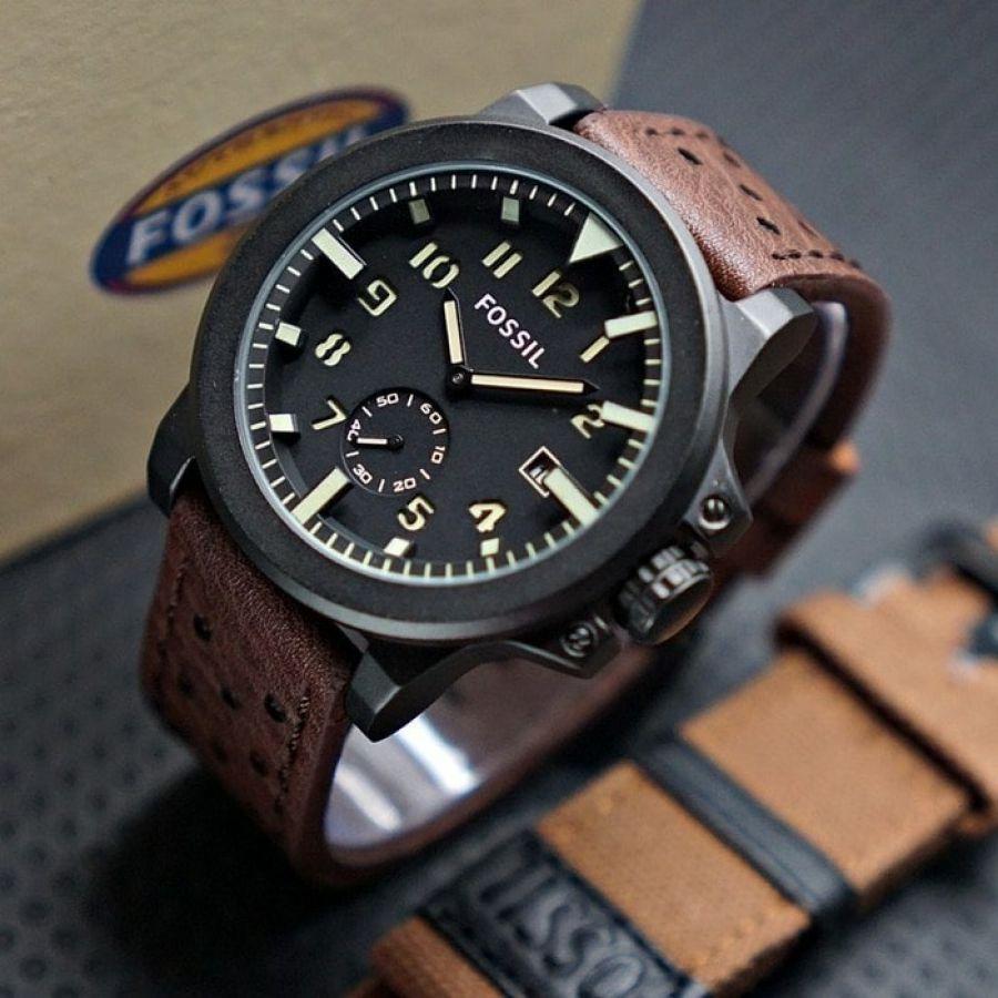 Jam Tangan Pria FOSSIL Chrone Aktiff Premium - Best Seller Waterproof Anti Air Kualitas Bagus Tahan Lama Harga Grosir