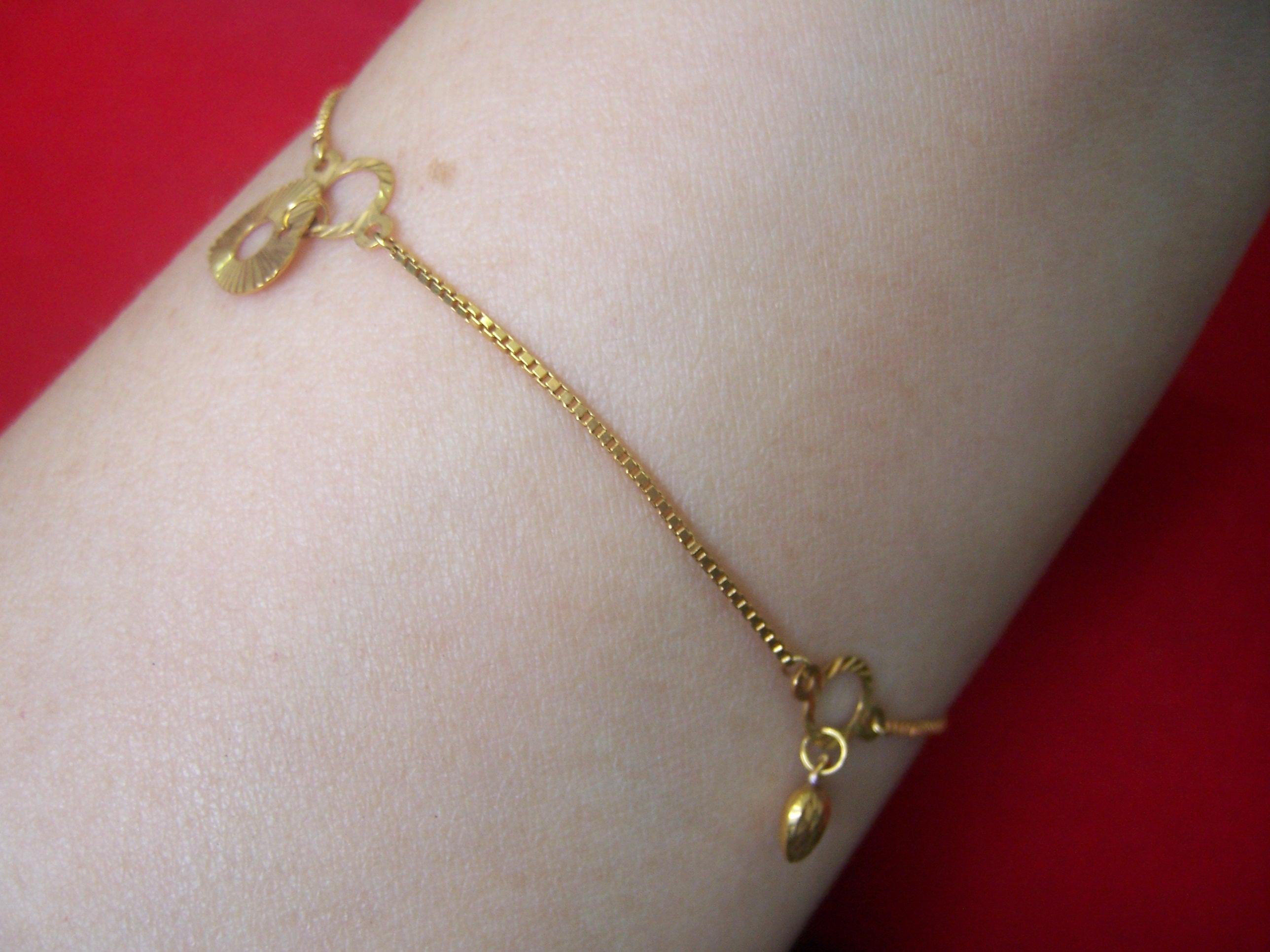 Gelang Kaki Emas Putih Dewasa  MODELEMASTERBARU