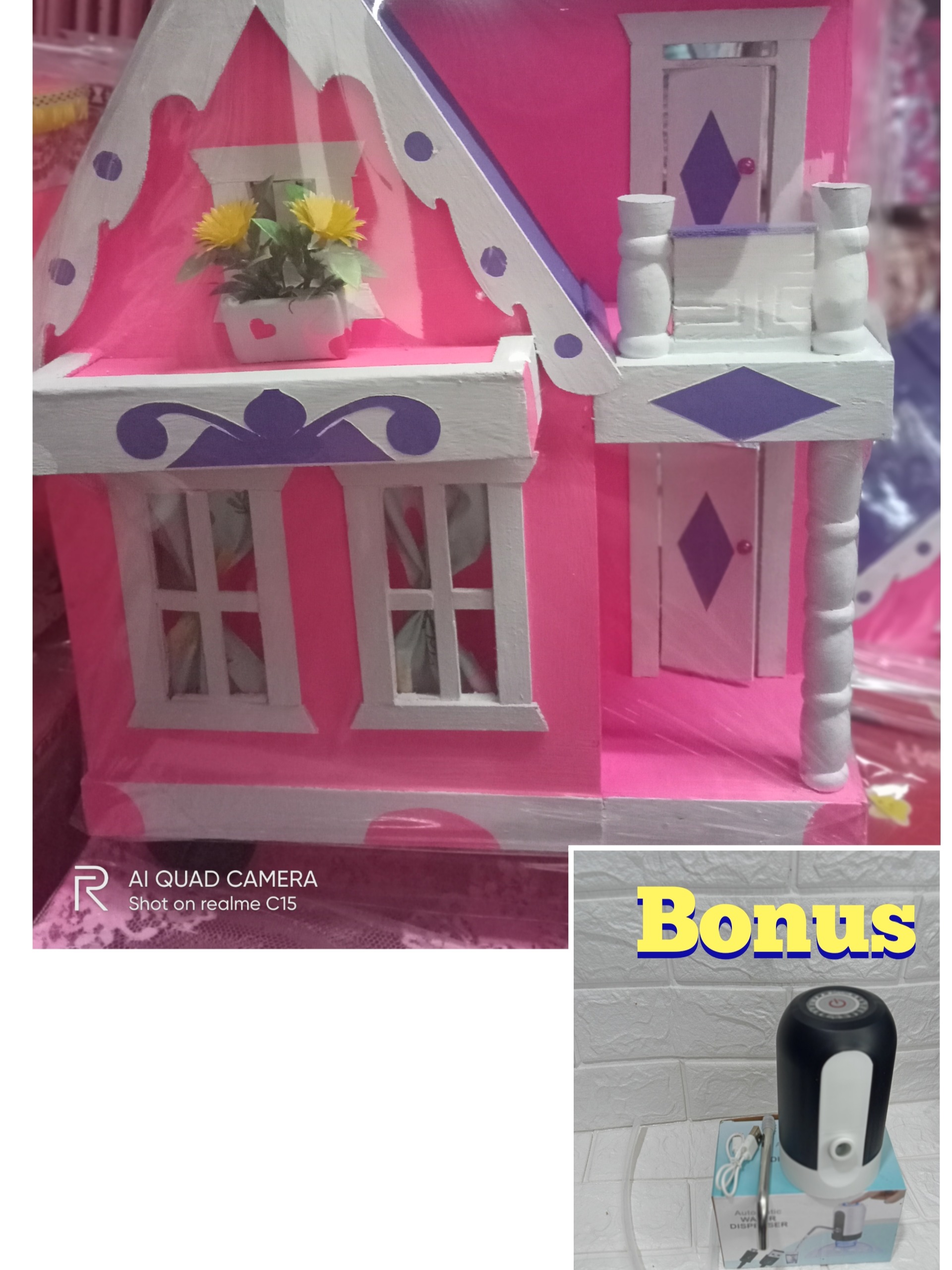 Cara Membuat Rumah Rumahan Barbie Dari Kayu / 45cm x 40cm x 25cm#