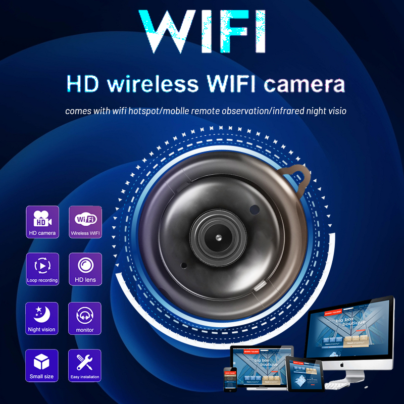 Camera Mini YQi V380 Không Dây HD 1080P Camera An Ninh IP Nhỏ WiFi Camera CCTV P2P Phiên Bản Đêm...