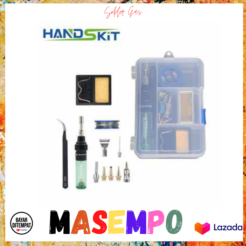 [BISA COD] Solder Gas Butane mini portable lengkap multi fungsi promo