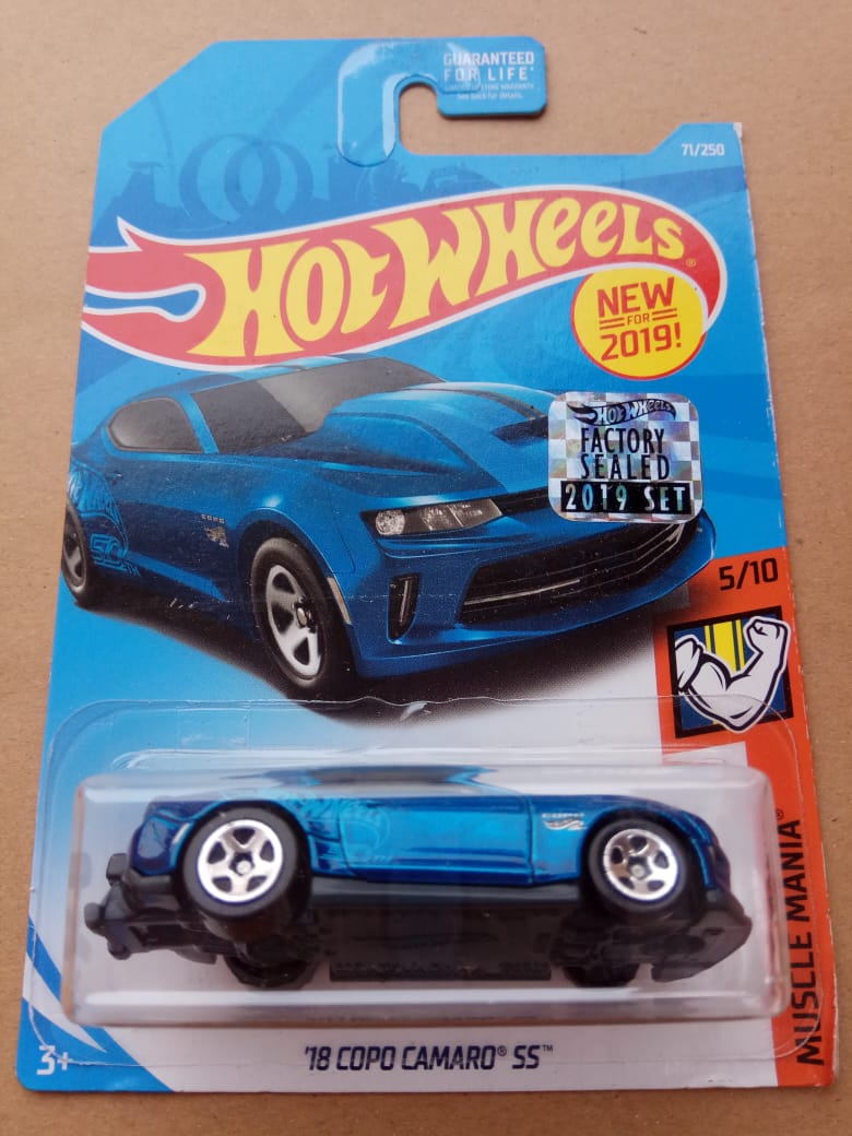 hot wheels 18 camaro ss blue