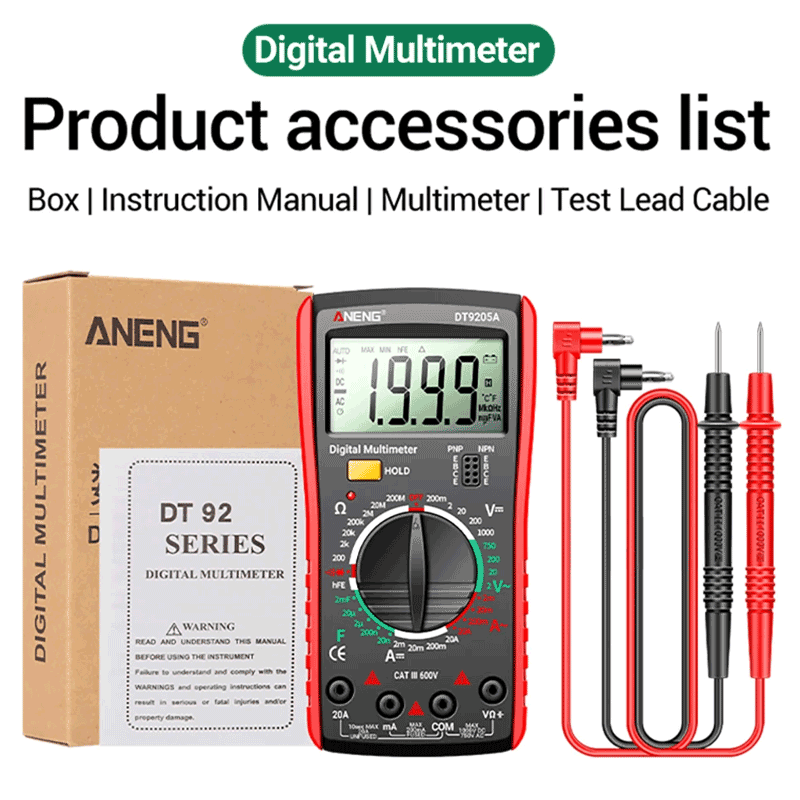 cod + Pengiriman Cepat】 avo meter ZT102A Upgrade Auto Multimeter ...