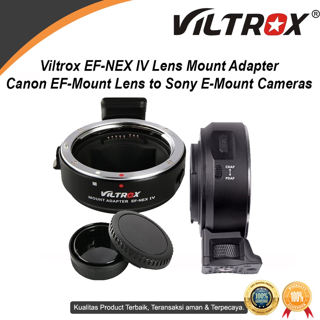 Viltrox EF-NEX IV Adapter Lensa Canon To Kamera Sony Full Frame