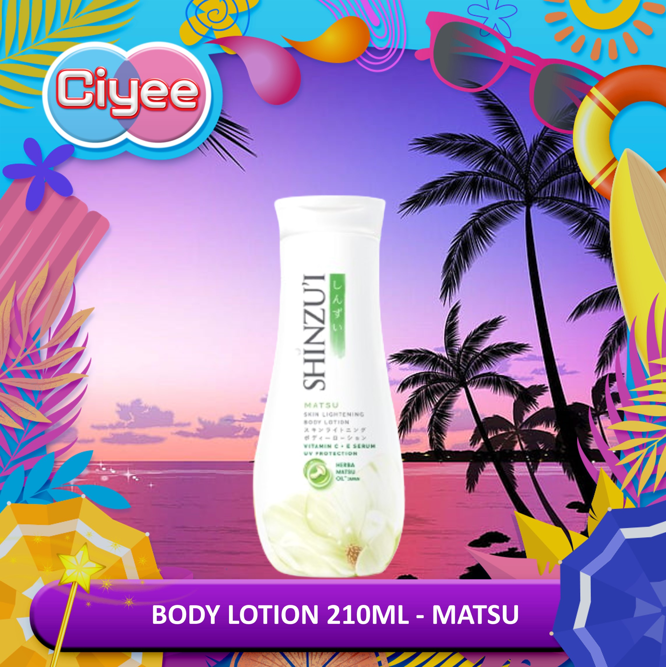 Shinzu'i Skin Lightening Body Lotion Shinzui 100ml & 210ml Ciyee