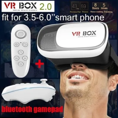 Virtual 3D reality glasses VR box Plus Remote VR gear box generasi 2