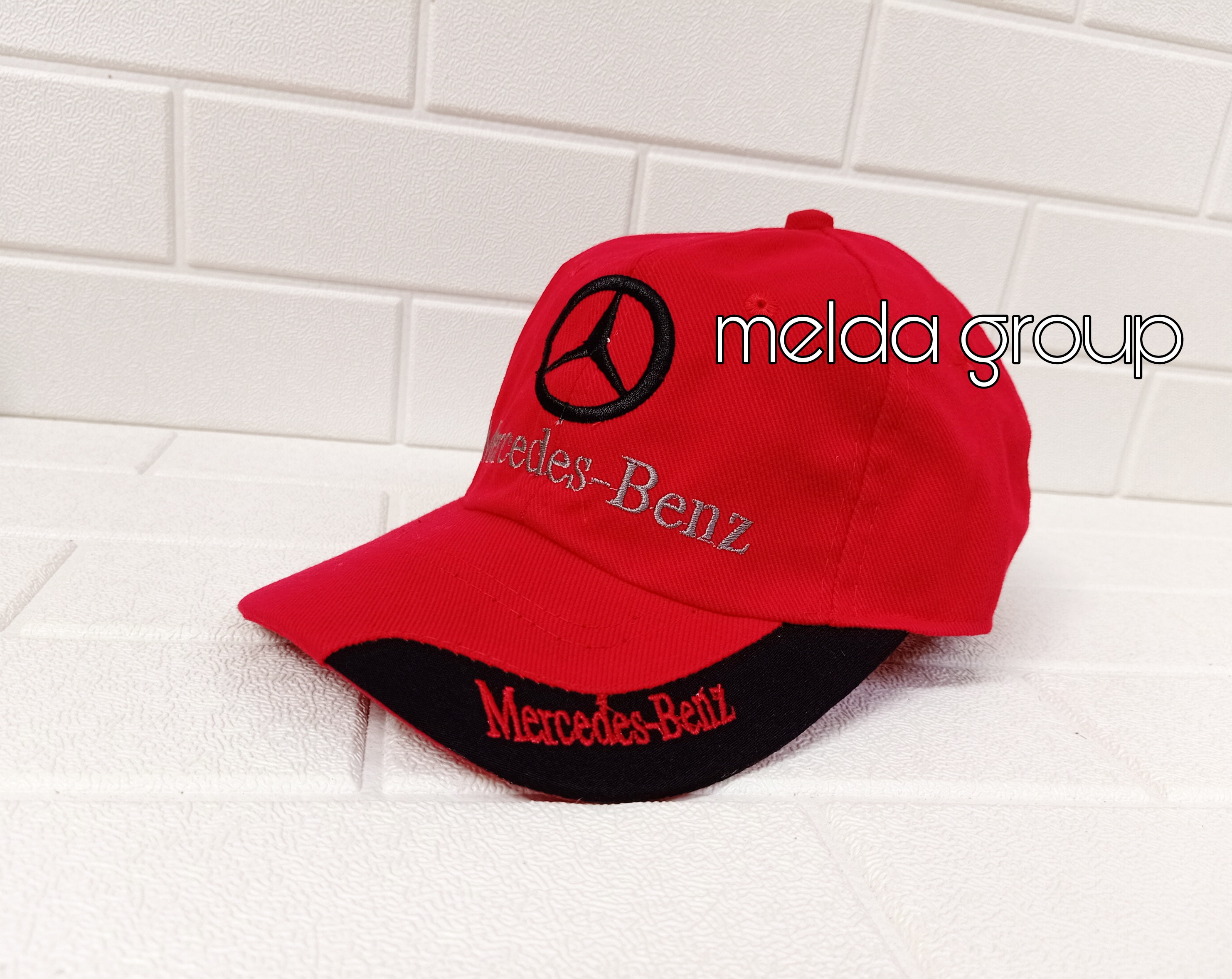 Bordir Logo Mercedes Benz Topi Pria 