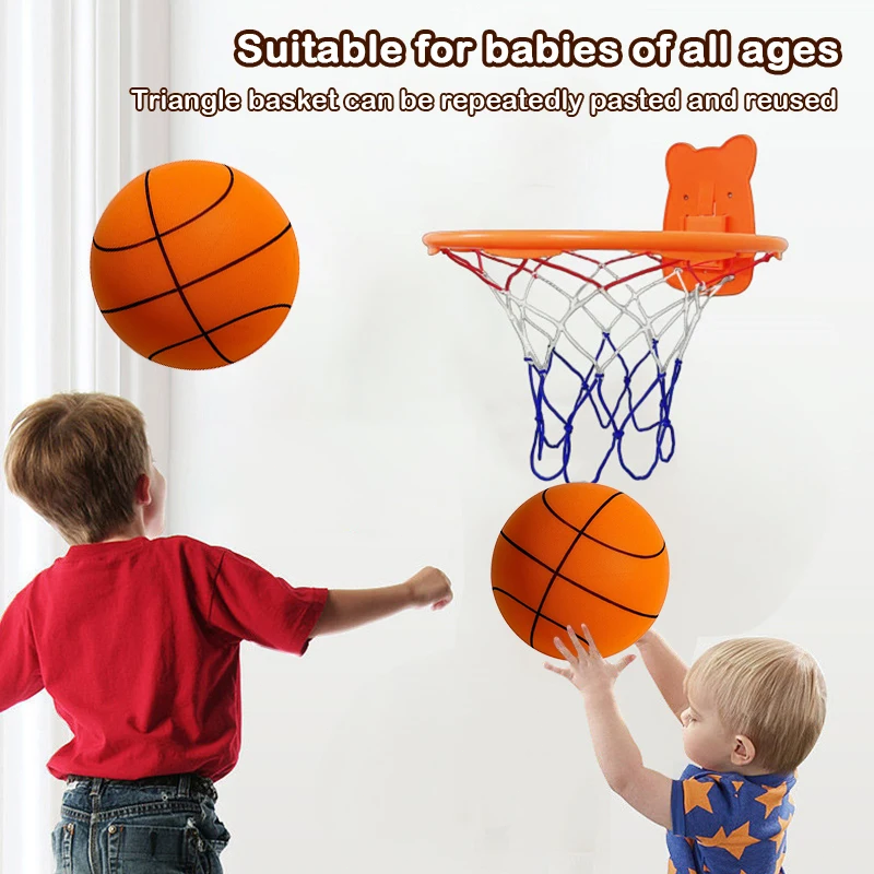 1Set Silent Ball Basket Silent Basketball Dengan Bingkai Bola