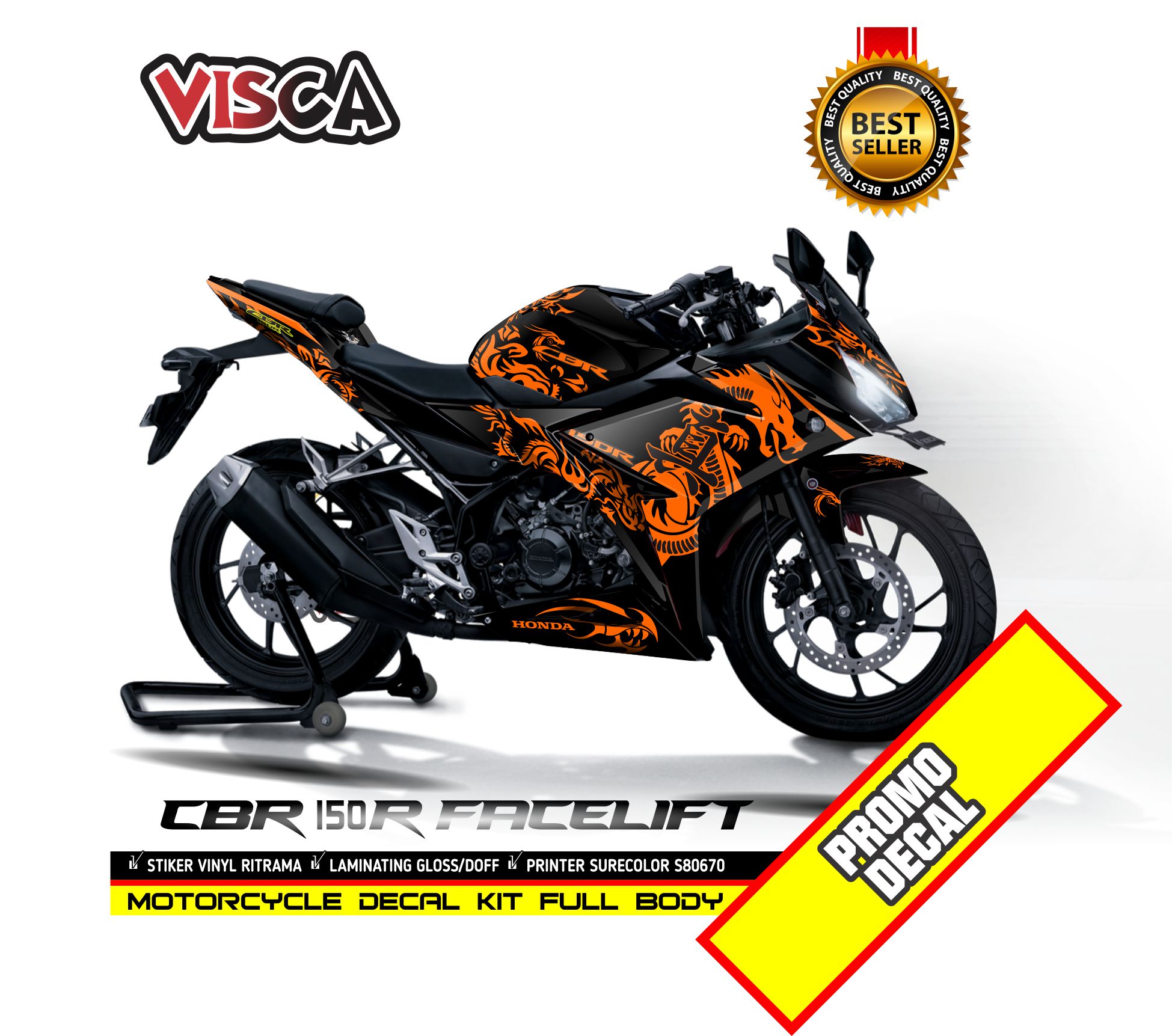 Decal CBR 150R Facelift Full Body Stiker CBR 150R Facelift Full Body
