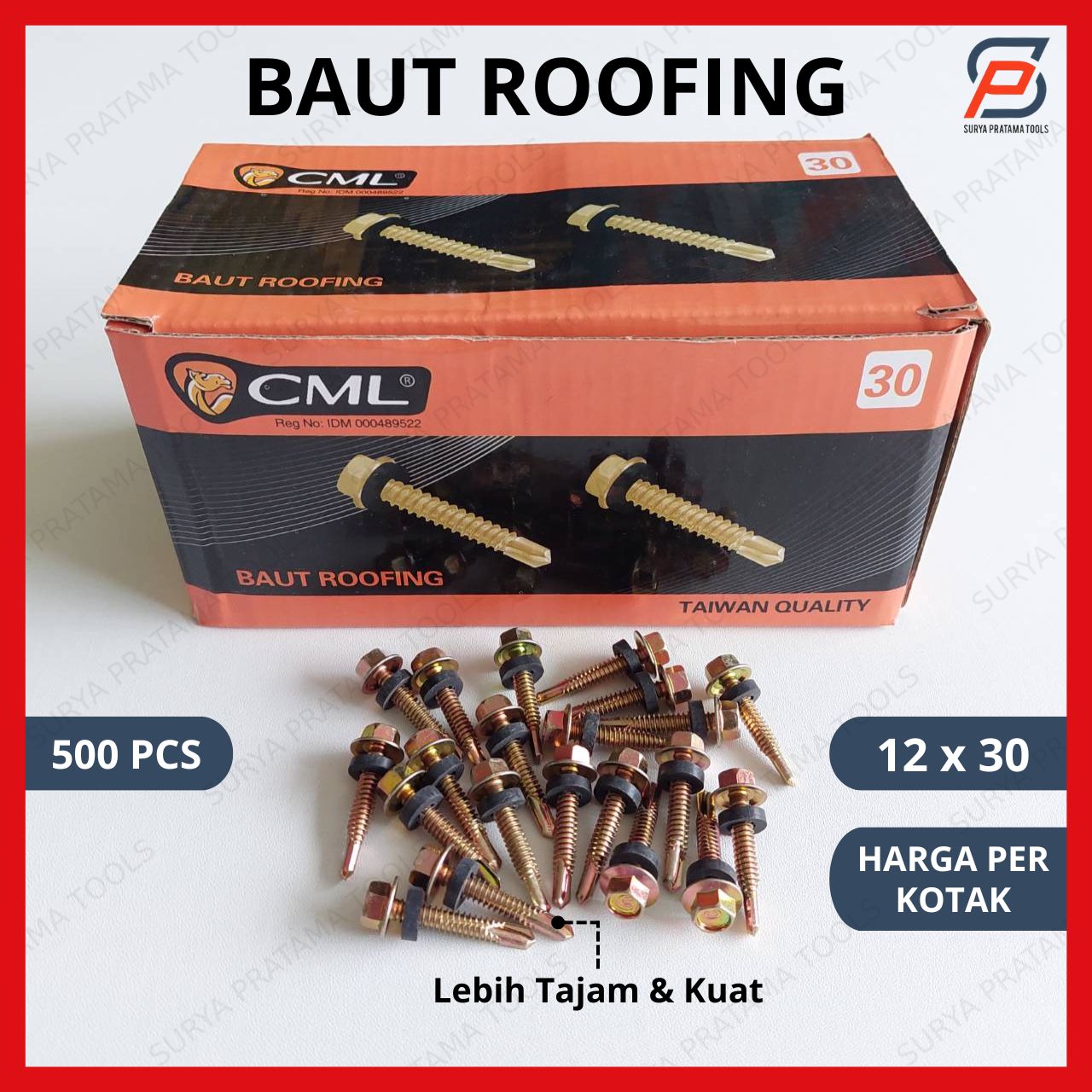 [500 PCS] BAUT ROOFING CAMEL 12x30 3cm PER KOTAK BAUT RANGKA BAJA ...