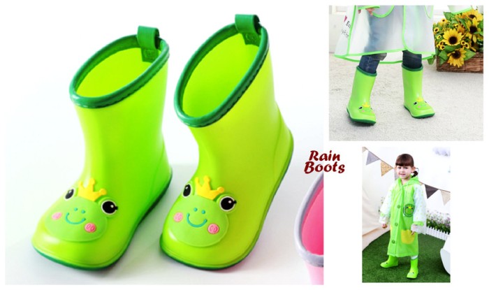 cute frog rain boots