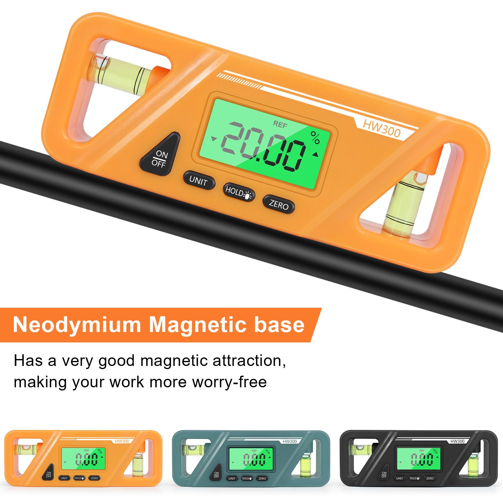 GEMIH New Electronic Portable 360° Measuring Bevel Protractor Digital Inclinometer MIni Digital Level Angle Gauge