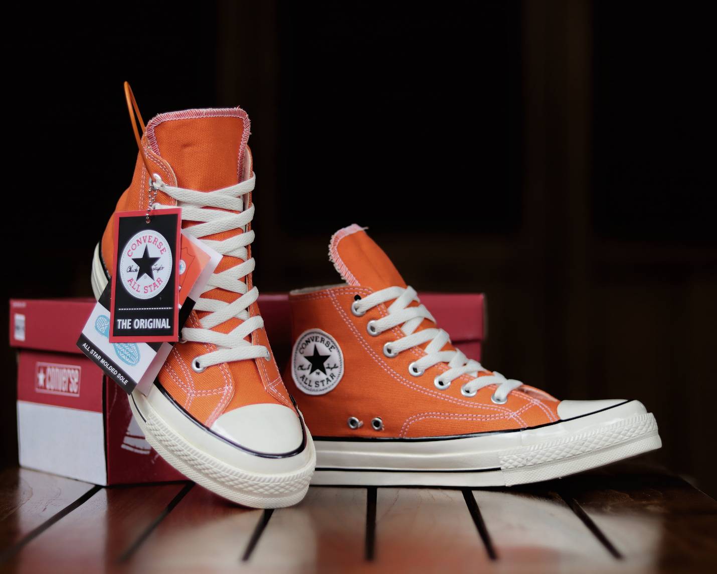 orange converse sneakers