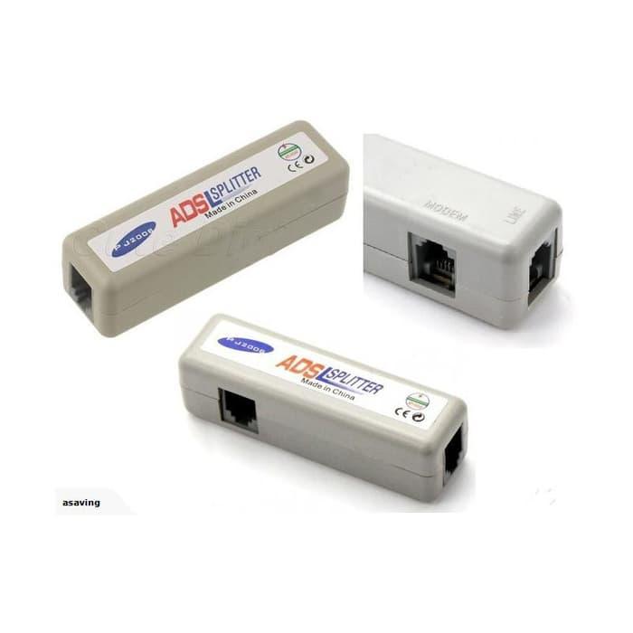 ADSL Modem Phone Line RJ11 Splitter untuk Telkom Speedy ACC-ADSL-PS200
