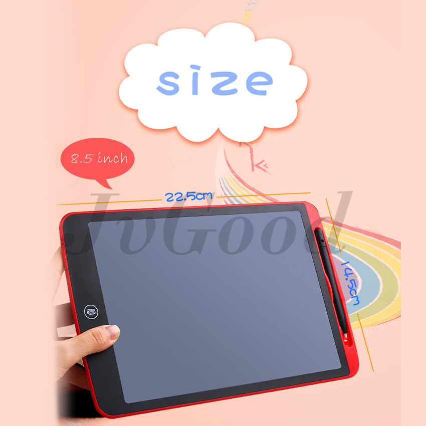 JvGood bảng viết điện tử cho máy tính màn hình 8.5 inch, bảng vẽ điện tử tự xóa qùa tặng cho bé thật ý nghĩa