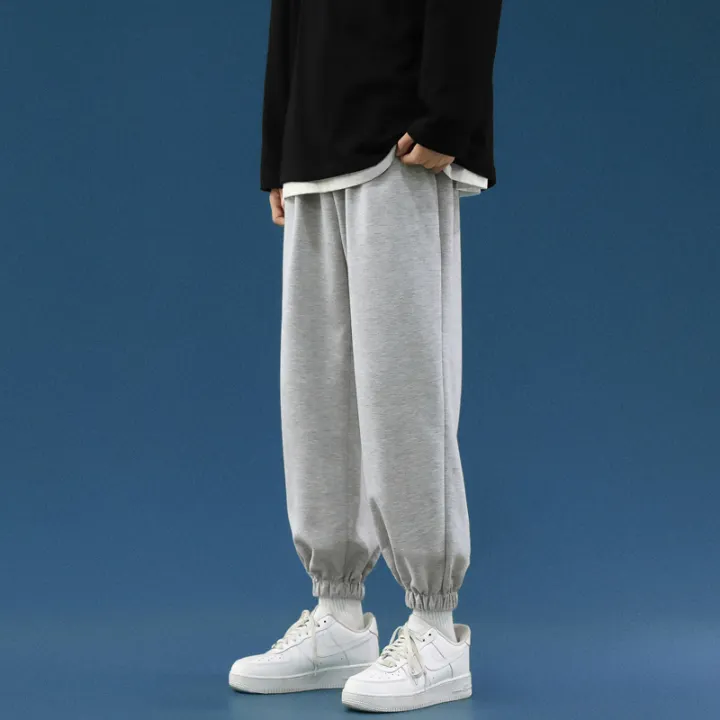 grey athletic sweatpants