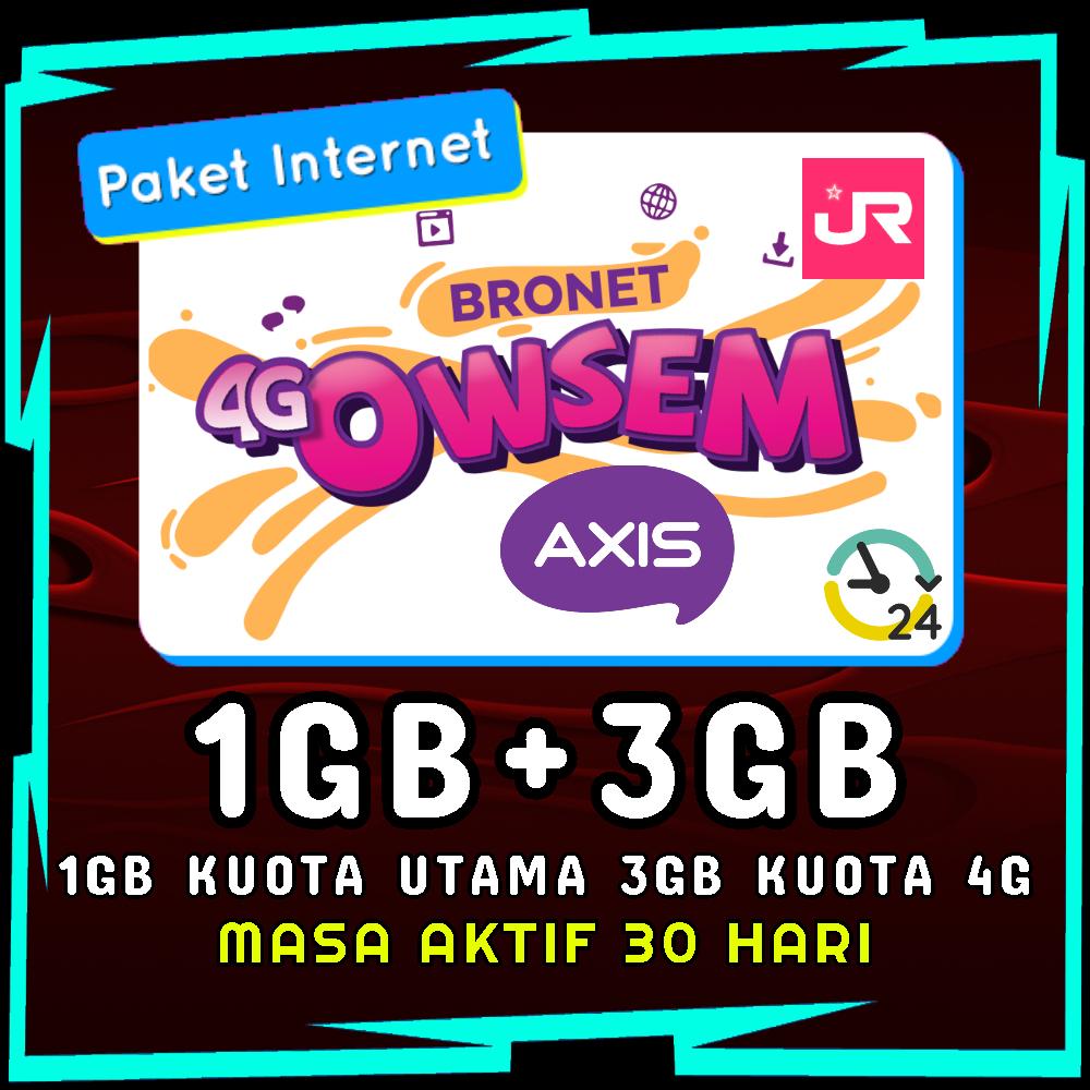 Paket Data AXIS Bronet 4G Owsem 1GB+3GB