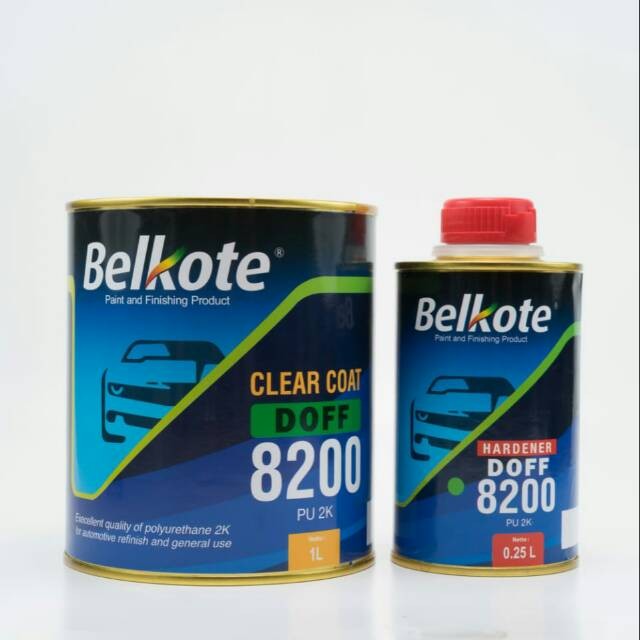 Clear Belkote PU 2K 8200 Doff 1,25Ltr/Set (1Liter + 0,25Ltr) / Clear ...