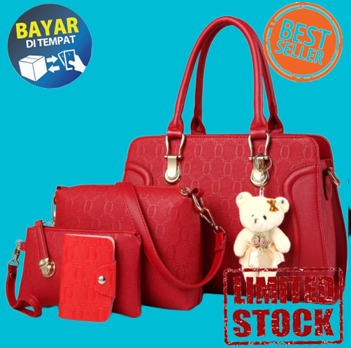 (BISA COD) tas selempang wanita despa 4in1 set tanpa boneka