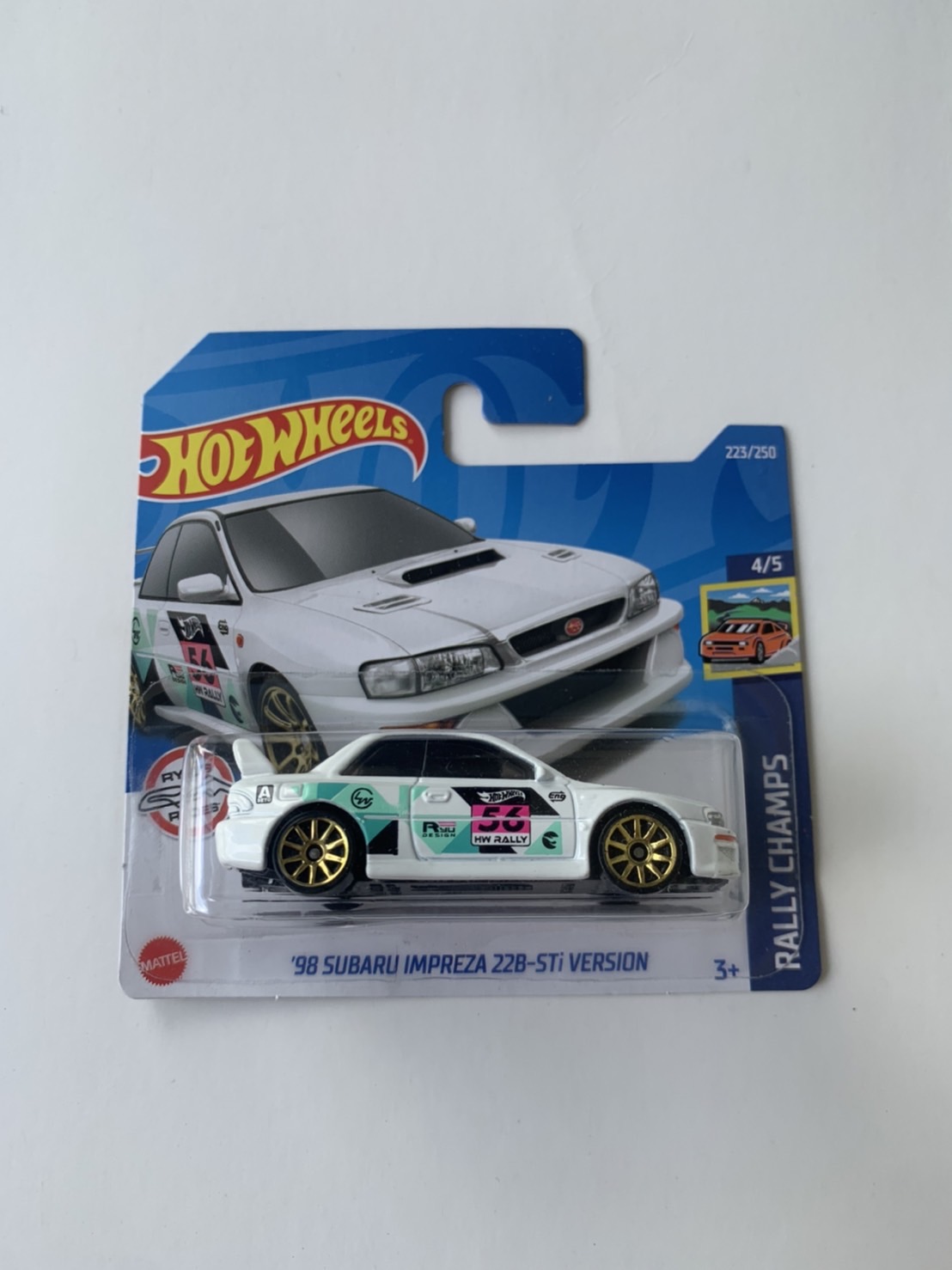 HOTWHEELS HOT WHEELS 98 SUBARU IMPREZA 22B STi-VERSION PUTIH SHORT