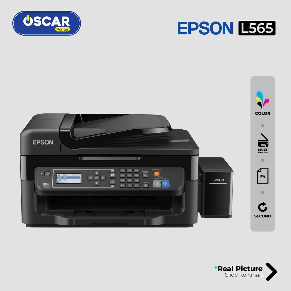 Mesin Fotocopy Mini Warna EPSON L565 WiFi ADF Scan Copy F4 | Lazada ...