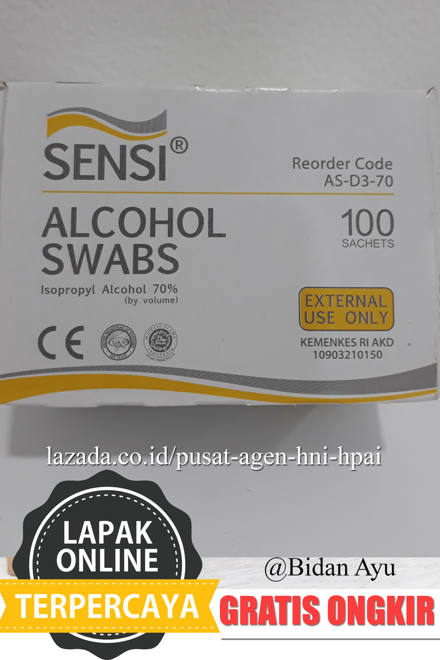 Tissue Alkohol Sensi Alcohol Swabs Alkohol Swab Sensi Lazada