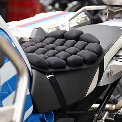 Air Pad Motorcycle Seat Cushion Cover Universal Filled Breathable Non-Slip Seat for R1200GS R1250GS for Cruiser Touring