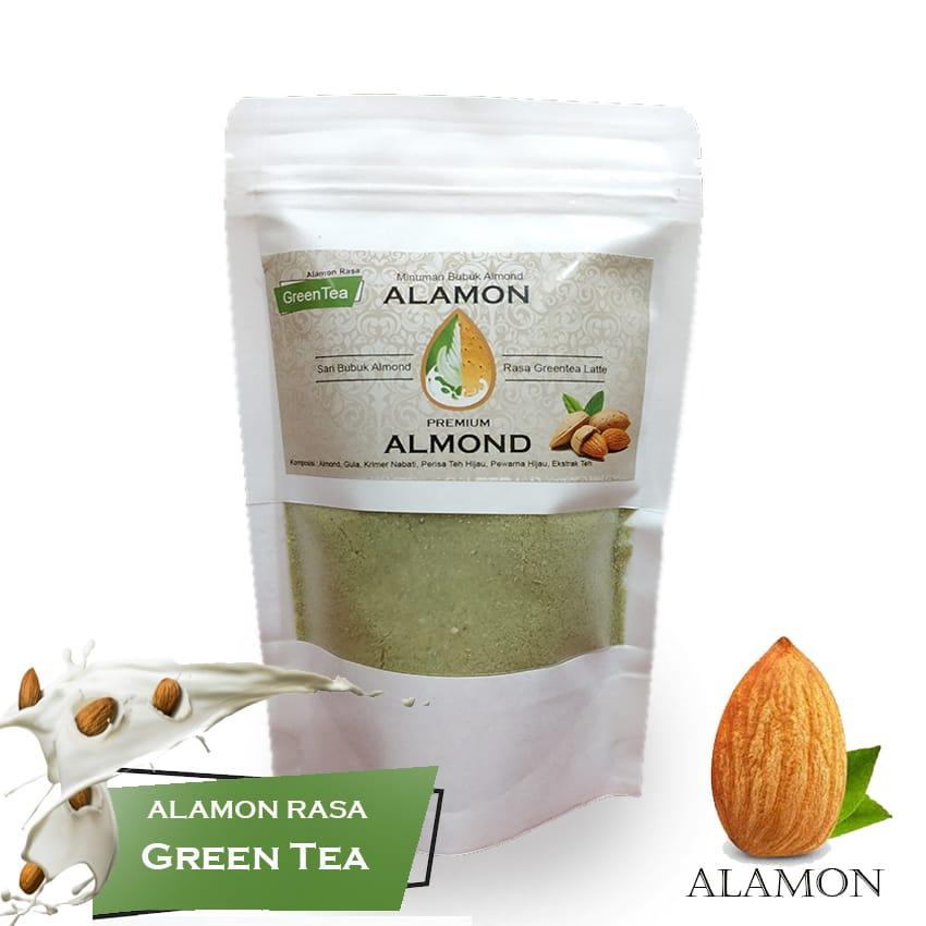 Alamon GREENTEA LATTE Susu Almond Bubuk / ASI Booster & Brain Nutrition