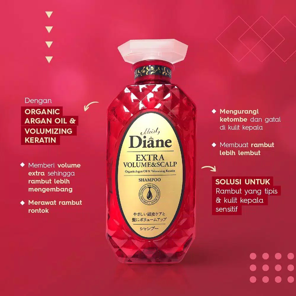 Moist Diane Shampoo 450ml VOLUME & SCALP | Lazada Indonesia