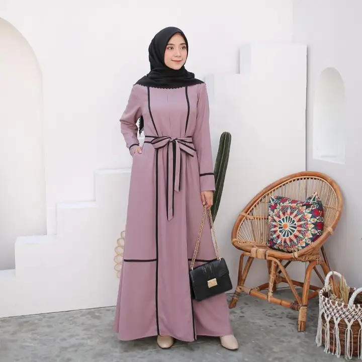 Sasya Clo Doniq Maxi Dress Baju Gamis Wanita Terbaru 2021 Gamis Remaja Modern Busana Muslim Wanita Terbaru Fashion Wanita Muslim Baju Wanita Long Dress Murah Lazada Indonesia