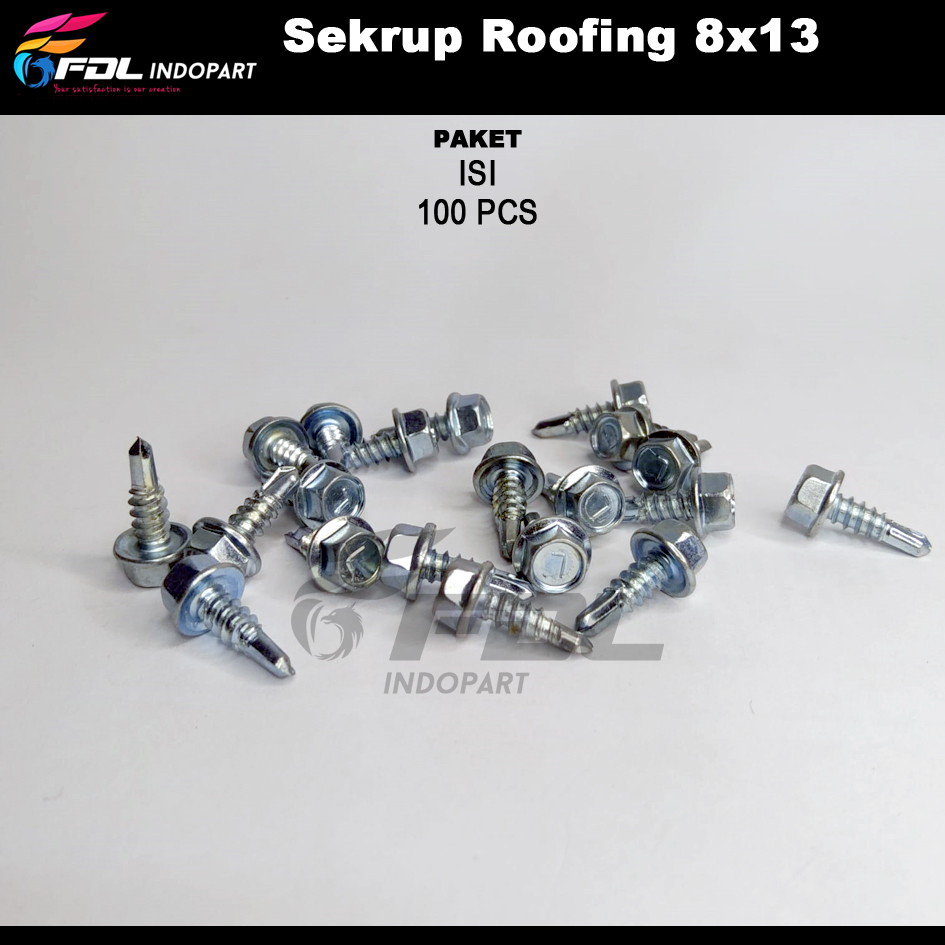 Baut Roofing Baja Ringan 8x13/Sekrup Roofing 8x13/Sekrup Rofing ...