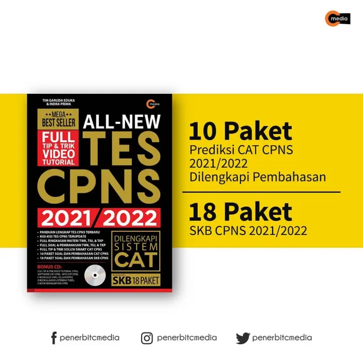 Buku All New Tes Cpns 2021 2022 Cd Cat The King Eduka Lazada Indonesia