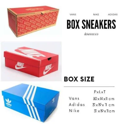 [TERLARIS] BOX / Inner Box Puma, Nike, Adidas, Specs, Vans, Converse / Kardus Sepatu