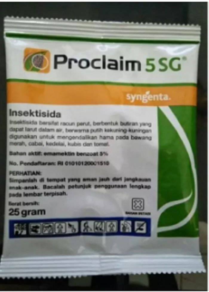 INSEKTISIDA PROCLAIM 5 SG Umum Emamektin Benzoat Emamectin Benzoate 5 Insektisida Racun