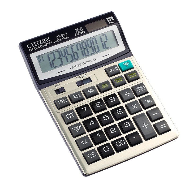 Kalkulator Citizen CT-912 12 Digit Kalkulator Besar FK 837B