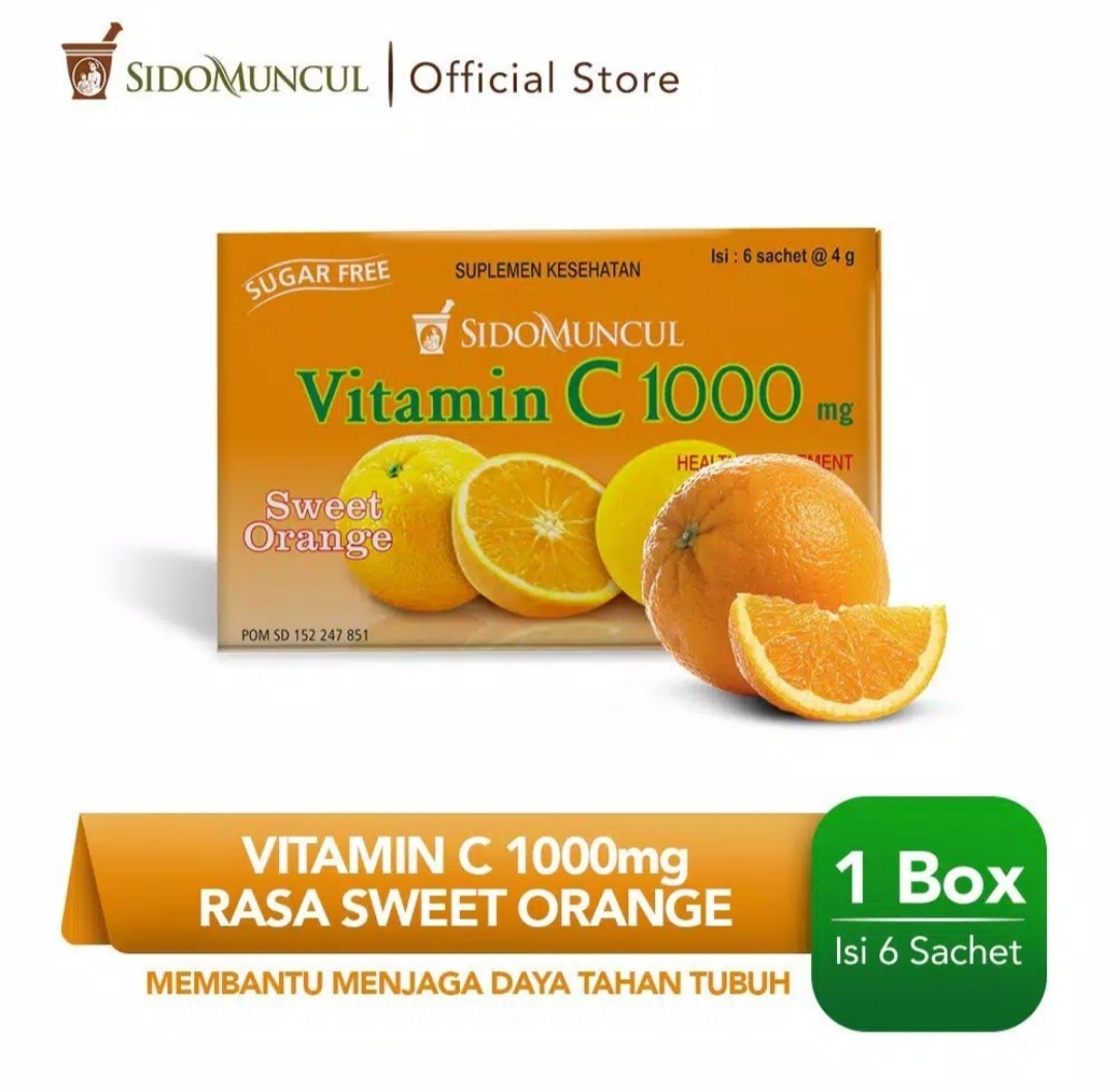 Jual Vitamin C 1000 Sidomuncul Jeruk Terbaru Lazada Co Id