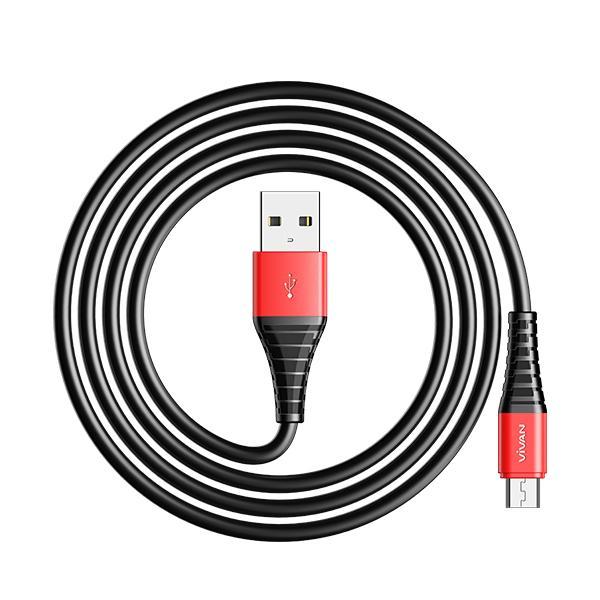 VIVAN SM30 SM100 SM180 2.4A Kabel Data Cable Micro USB Android Garansi Resmi 1 Tahun