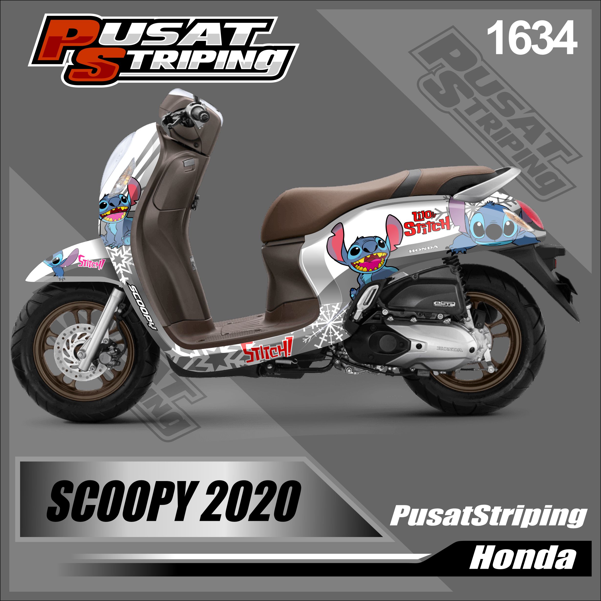 Decal Sticker Scoopy 2020 Sticker Custum Honda Scoopy 2020 Desain